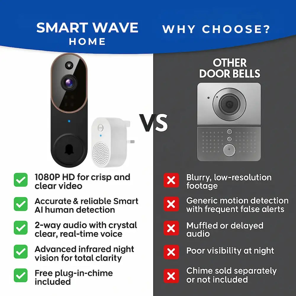 SmartWave™ Smart Home Video Doorbell